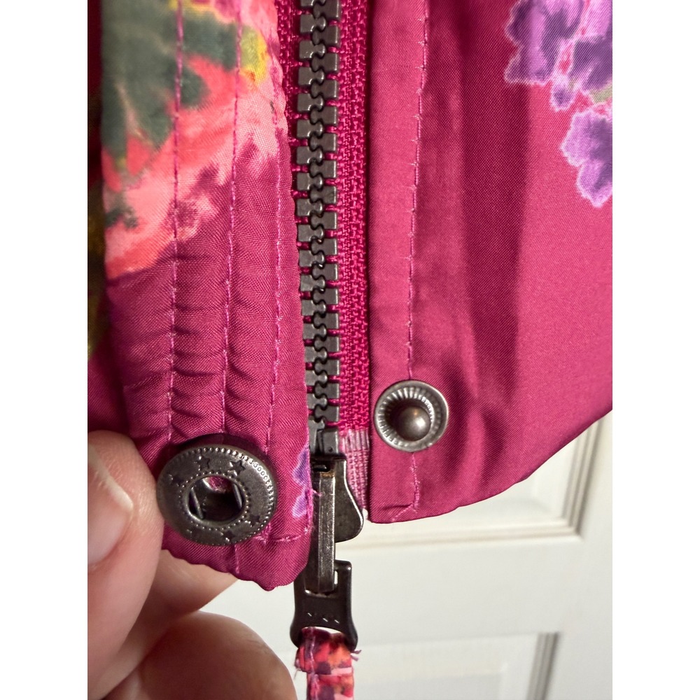 Sundance Tundra Bloom Reversible Puffer Vest Hooded Floral Houndstooth XXL - Picture 5 of 15